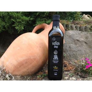 Vente d'huile d'olive Grèce - huiles pression à froid,  0.3% d'acidité venant du péloponnèse,  grèce. olives koroneiki. en bouteilles de 250ml à 3.08€,  500ml à 3.39€,  750ml à 4.08€,  1l 4.38€,  bidon de 5l à 18.80€--l'huile est en grèce et partira directement à vo