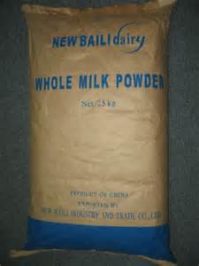 Whole dry milk powder - lait et produits laitiers specification as follows--- --butterfat	26% min--protein	34% non-fat milk solids--moisture	5.0% max--titrable acidity	0.07%-0.14%--disc	12 ppm--melamine	not found--coliforms	not detected--total number of bacteria	20000 max--pathogens	not detected--antibiotics	not detected--shelflife- 12 months under