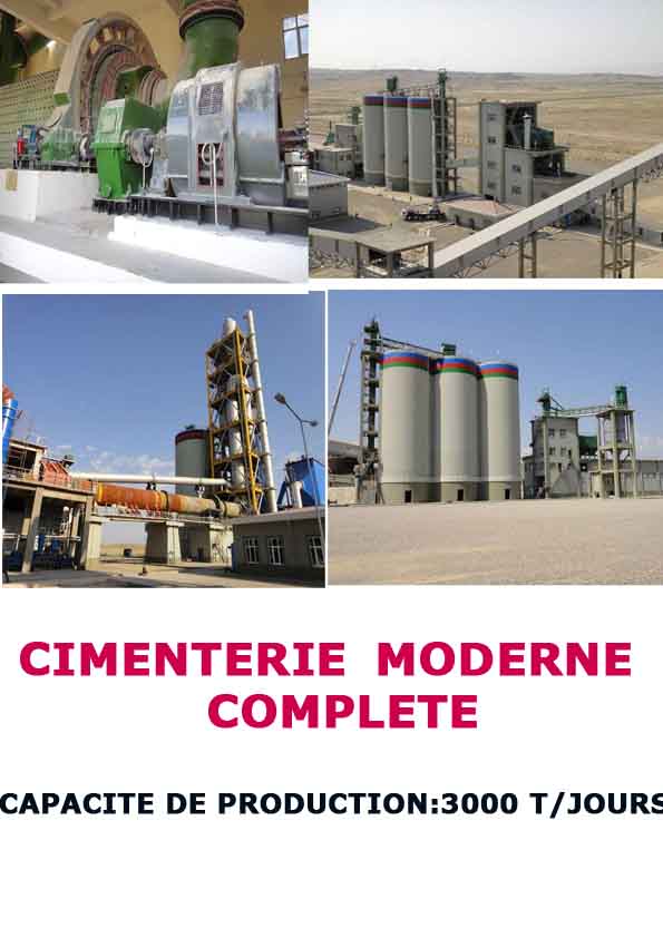 UNITE DE CIMENTERIE - matériels machines bonjour,  nous disposons pour le compte de notre partenaire allemand d'une unité de cimenterie moderne.capacite 3000 tonnes/jour fabrication-f.l. schmidth / siemens/ china licensed iso certified/ ird. nous consulter pour infos. 