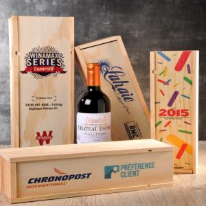 Bouteilles et caisses bois personnalisables - boisson alcoolisée faites votre choix parmi une sélection de plus de 150 bouteilles personnalisables - vin,  champagne,  bière et alcool,  eau minérale,  jus et soda !--vos bouteilles personnalisées chez vous en 48/72 heures ! --nous personnalisons aussi les caisses bois et de nombreux accessoi