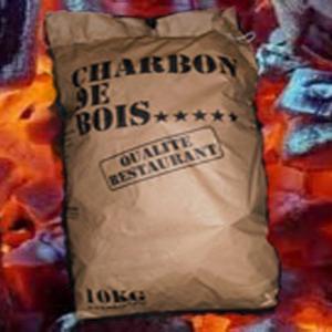 Grill, Charbon de bois en gros - bois charbon fibre charbon de bois--- composition - bois durs sans traitement,  bois- chene,  hetre,  boulot en majoritaire ----conditionnement en sac 3 kg/ +/- 15 litres - 1.31 euro le sac   –  140 sacs/palette - quantité mini 8 palettes--- possibilité d’impression a votre effigie--- possibilité d'e