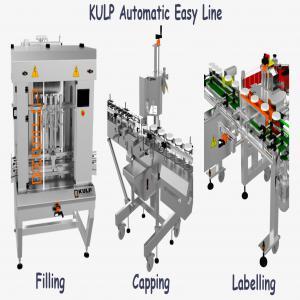 Filling, Capping and Labelling Machines - conditionnement are you a small,  medium or large sized company?--is your product liquid,  viscous or granular?--does your product industry belong to food,  cosmetics,  chimicals,  or pharmaceuticals?--is your production in need of easy,  hygiene and safe packaging line ? --our full automatic easy line with a stable perf