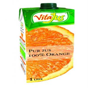 Jus 100% orange  - boissons non alcolisée bonjour,  --j'ai 17000 brique de 1l titra-pack de jus 100% orange sans les colorants ni sucre ajouté de la marque vitajus d'algérie.--