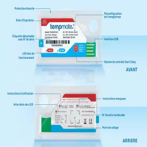 Enregistreurs de température USB PDF - transport transit logistique enregistreur de température usb à usage unique pouvant enregistrer sur 90 jours. parfait pour l'export des produits sensibles par voies maritimes. les rapports pdf sont générés automatiquement à réception,  il suffit de brancher le tempmate s1 sur une 