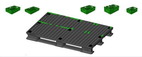 EUROPALETTE 1200 x 800 x 160 mm - conditionnement notre europalette 1200x800 a une capacité de chargement de 1500 kgs et répond à vos critères. elles sont empilables et stables bien qu'elles pèsent chacunes 18.7 kgs.--cette dimension est de plus en plus souvent remplacée par la 800x600 qui est plus maniable