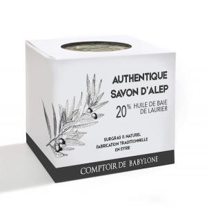 Véritable Savon d'Alep 20% Baie de Laurier - hygiene entretien nous proposons du véritable savon d’alep 20% baie de laurier. il est fabriqué en syrie et conditionné en france. ----le pain d’alep - un savon aux mille vertus !----la ville d’alep est réputée pour ses savons faits à base d’huiles d’olive et de baies de laur