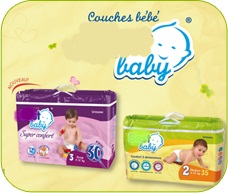 recherche des clients couche bebe - hygiene entretien nous sommes la société de commerce international  bti ,  nous commercialisons plusieurs produits tunisiens avec des prix compétitifs--on a le plaisir de vous offrir les couches bébé (best baby) ainsi que les prix. --• moyen modèle (medium pack) ---3-5 kg 40 p