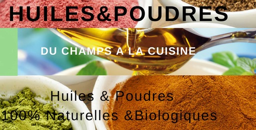 POUDRE ET HUILES NATURELLES - épices aromates la société sénégalaise vous propose des huiles et des poudres naturelles d'origine biologique et parfaitement conditionnées suivant les normes phytosanitaires en vigueur.--les produits phares sont les suivants---huile- baobab,  moringa,  neem,  coco,  palme,  arachide,  