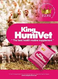 supplément naturel destiné au bétail et volaille - aliments pour animaux king humivet;  meilleur supplément de routine de santé   pour la volaille et le bétail .aider à transférer facilement tous les minéraux--du sang allant aux os et d'autres parties du corps. - atténue l'inflammation et lie le collagène pour r&eac