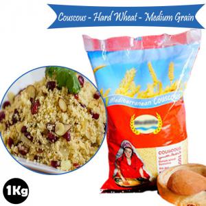 Couscous Moyen 1kg - céréales - type- blé dur--- forme- couscous moyen--- poids (kg)- 1 kg--- durée - 2 ans--- emballage - sachet--- temps de cuisson- 20 minutes--- ingrédient primaire- blé dur--- pays d’origine - tunisie.----- on vous permet de découvrir l'histoire et la gloire du plat le plus