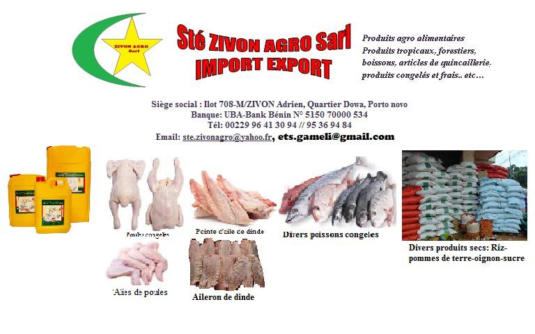 RECHERCHE FOURNISSEURS FRUITS ET LEGUMES  - fruits et légumes bonjour----nous avons l'honneur de vous présenter notre structure étant spécialisée dans la commercialise des produits agro alimentaires et divers (voir sur le site du gufe benin) pour plus d'informations---son extension nous a amené a créer la sociét