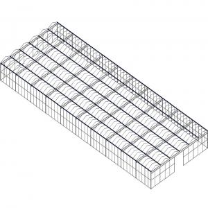 Charpente métallique,Serre agricole, autoportante