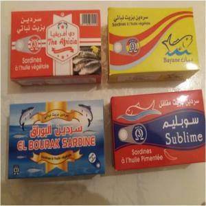 Exportation de conserves de sardines marocaine - conserve semi conserve exportation de conserves sardines marocaine(premium quality the african),  du maroc vers l’afrique. -- on propose- sardines à l’huile végétale et à l’huile pimentée ouverture facile 125/90g--quantité- 50boites/carton--containers de 3200/3250 cartons -- 