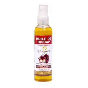 huile d'hibiscus bio - huiles obtenue par première pression mécanique à froid des graines du fruit et certifiée bio par ecocert©,  cette huile précieuse est riche en vitamine a,  d,  e et f mais aussi en oméga 3,  6 et 9.--l’huile de bissap diongoma est adoucissante,  hydratante et protectric