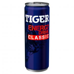 tiger energy drrink  - soft drink nutrition value in 100ml----energy- 195kl / 46kcal----    protein- 0g--    carbohydrate- 10.8g of which sugar- 10.8g--    fat- 0g of which saturated fatty acids- 0g--    fibre- 0g--    sodium- 0.1g--    vitamins- niacin 7.9 mg (44%*),  panthotenic acid 1.98 mg (44%*),  vitamin b 2.0 mg (100%*),  vitami