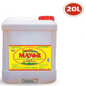 Quality Refine Palm cooking oil (in bottles) - olis golden yellow in color,  mayor is a 100% extra refined and perfectly balanced vegetable olein from palm. it meets international standards.----mayor oil contains more unsaturated fatty acids,  which are better for your health.----with its soft and light texture,  mayor goes wonderfully with your entrees