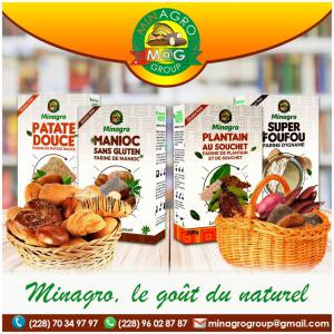 Farine naturel gluten free plantain,igname,manioc - féculents produit la farine de haute qualité naturel diététique et sans --gluten de tubercules,  des légumes et de céréales soigneusement emballée,  destinée --comme matière première dans l'industrie alimentaire pour la production de --biscui