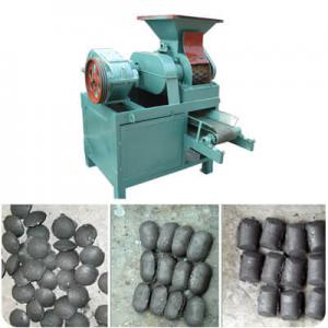 machine à briquettes de charbon de bois en forme  - matériels machines la presse à briquettes de charbon de bois peut convertir la poudre de charbon de bois / charbon en briquettes de forme ovale et en forme d'oreiller. il comprend deux rouleaux de presse,  la taille et la forme peuvent etre personnalisées. les briquettes de charbon de bois sont solides et