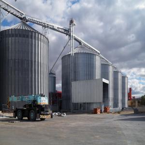 Silos  - céréales  entreprise qui a commencé ses activités en 1840 à pérouse (italie) dans le domaine des machines agricoles,  puis transformé en 1965 en réalité dans le domaine des machines industrielles et les systèmes de stockage et de transformation des c&eac