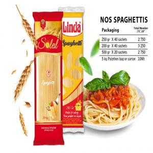 Spaghetti et maraconi d'origine Turquie  - matières grasses nous exportons notre propre marque de spaghetti 100% naturel (500 gr /250 gr / 200 gr) . en paquet de 500gr *20 sachets= 10kg /250gr*40 sachets=10 kg d'origine de turquie ou bien egypte. très bonne qualité (1, 2 jusqu’à 1.9  millimètre) avec cuisson rapide entre 5 à