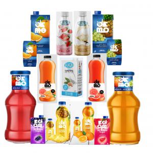 JUS 100% NATUREL  / 100% NATURAL JUICE  - boissons non alcolisée superb range of natural drinks available (fcl sale)----100% natural juice - nectar - juice drink - vegetable milk - milk drink - smoothies--very good quality at a competitive price----glass / pet / brick / brickette packaging----red fruits--orange--pineapple--clementine--pink grapefruit--citrus blen