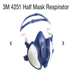 3M 4251 Half Mask Respirator  - hygiene maintenance this type of mask is not available in the market --it’s been made by order,  we already delivered a good quantity to client --and 4000pcs left,  so we are seeking for any serious buyer then on spot basis 