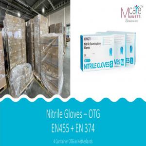 Gants en Nitrile disponibles en Europe  - hygiene entretien déstockage massif de 4 containers de gants en nitrile disponibles immédiatement - otg usine des pays-bas (helmond)--tarif défiant toute concurrence - jusqu'à 5, 00€/boîte en fonction du quantitatif requis. possibilité de mixer les tailles (s,  m,  l,  xl) avec co