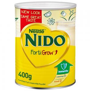 Nestlé Nido Fortigrow 400g  - milk and milk products nous sommes à la recherche d'un fournisseur de lait en poudre nestlé nido fortigrow 400g pour un marché continu de 02 conteneurs 20  / mois.