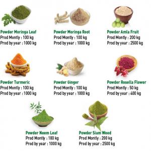 Selling organic powder moringa, amla, rosella... - other we sell organic powder moringa leaf,  amla fruit,  rosella flower,  turmeric,  ginger. neem,  siam weed. our lands are in lombok indonesia. all our products are 100% organic,  natural,  without additive.