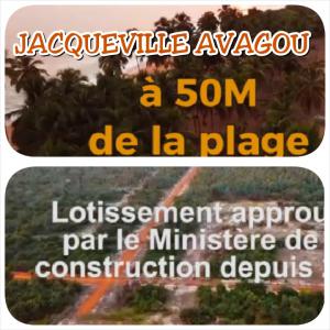 Terrains à vendre pour projet immobilier - mine terrain concession bonne opportunité à saisir pour investisseur immobilier ----plusieurs terrains lotis de 500 à 600m² à jacqueville avagou en bordure de la mer(plage) à 50 m.--les sites sont approuvés par le ministère de la construction depuis 2016. le guide villageois