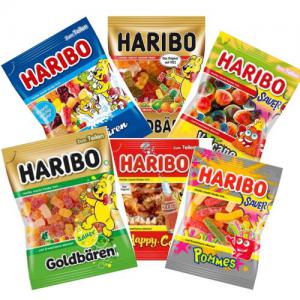 HARIBO gummies - sweet haribo fruit gummies are available for orders. wide choice of flavors - golden bears,  bunte schnecken,  melonen,  bärchen-pärchen,  rainbow sauer fruity penguins,  fruitmania berry/ to vulcano,  piratos and many others. 