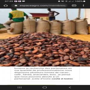 Nous avons une bonne qualité de cacao café ferme  - café cacao thé nous avons une bonne qualité de cacao café ferme 70+ tonnes par mois négociateur acheteurs,  clients,  transporteur etc