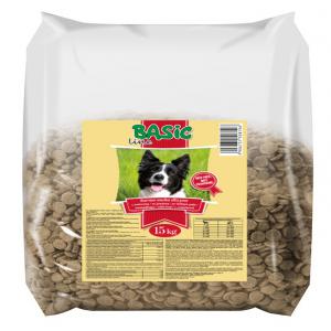 Croquettes pour chiens  - aliments pour animaux croquettes pour chiens basic 10 et 15 kg mix boeuf volaille----croquettes complètes pour chiens adultes de toutes races.----les croquettes basic line constituent un repas complet pour votre chien. ils sont riches en nutriments essentiels,  vitamines et minéraux. la recette soigneusement