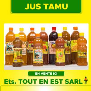  Jus concentré TAMU BIO produits Tropical - jus concentré sirop notre entreprise produits plusieurs  variété des jus concentré bio de bonne qualité depuis plus de 26 ans en rdc/ nord kivu/ territoire de lubero,  nous avons améliorer la qualité des nos produit par des outils technologique moderne de transformation agro-ali