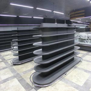 GONDOLE ETAGERE RAYONNAGE POUR SUPERMACHE EPICERI - matériels machines entreprise spécialisée dans la--fabrication d'équipements design pour les--boulangeries,  pâtisseries,  boucherie,  bars,  glaces et--magasins en général.--gondole rayonnage--magasin superette--centrales ou murales--choix des dimensions ainsi que des colories--un