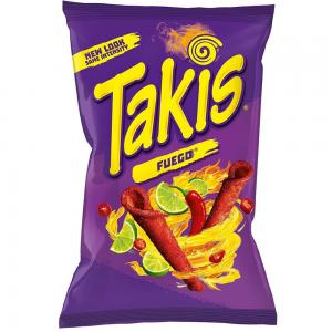 TAKIS - autres takis fuego croustille de pommes de terre à saveur épicées et acidulées du piment rouge et de la lime