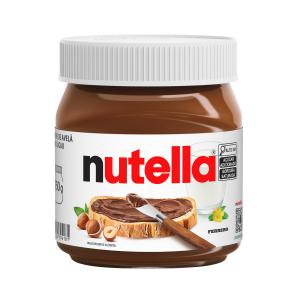 PÂTE À TARTINER AU CHOCOLAT NUTELLA (350 G) - produits sucrés matériau ---plastique--noisettes--goût - noisettes et cacao--format - 350 g--note nutri-score - e--glucides (g) - 57, 5--graisses (g) - 30, 9--protéines (g) - 6, 3--sel (g) - 0, 107--graisses saturées (g) - 10, 6--sucres (g) - 56, 3--sodium (g) - 0, 0428--énergie (kcal) - 