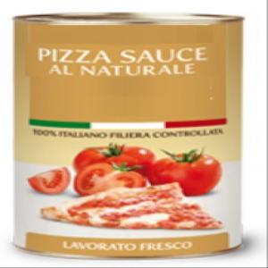 Pizza Sauce with Natural Aroma  made in Italy - retains professional line 100% traced italian food chain discover all horeca formats line for catering and restaurants.--1° pizza sauce with aroma is obtained by thick strained tomatoes,  flavored with oregano and pepper,  to give special smell and flavor to recipes . the format of 5kg tin is dedicated to