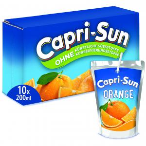 Capri-Sun Orange 10x200ml - boissons non alcolisée délicieuse orange ! profitez des rayons du soleil ! buvez un peu de capri-sun-shine et vous etes pret pour de grandes et petites aventures. original capri-sun orange est votre fidèle compagnon partout dans votre pochette.----• aucun agent de conservation--• pas de couleurs--• pas d'&ea