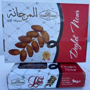 Fournisseur des dattes DEGLET NOUR - fruits secs et graines grillées les dattes  deglet nour  sont une variété spécifique de dattes cultivées principalement en tunisie,  en algérie,  et dans certaines régions du moyen-orient. voici une description générale ---les dattes deglet nour sont généralement 