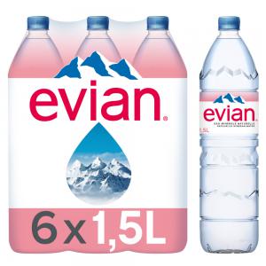 EVIAN 1,5L - boissons non alcolisée grossiste et distributeur de boissons ----evian 1, 5l----disponible en stocks dans toute l'ile de france--le prix comprend la livraison et d'autres destinations possibles sur devis.