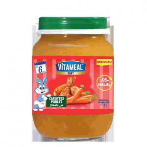 Petit Pot Bébé CAROTTES POULET 190g - viandes et oeufs une saveur exceptionnelle de nos petits pots mixtes qui encouragera votre bébé à découvrir le bon goût des aliments à partir de ses 6 mois.--nos matières premières sont sélectionnées avec le plus grand soin pour nourrir votre b&eac