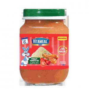 Petit Pot Bébé POULET TOMATE RIZ 190g - viandes et oeufs une saveur exceptionnelle de nos petits pots mixtes qui encouragera votre bébé à découvrir le bon goût des aliments à partir de ses 6 mois.--nos matières premières sont sélectionnées avec le plus grand soin pour nourrir votre b&eac