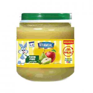 Petit Pot Bébé POMME-POIRE 120g - fruits et légumes une saveur exceptionnelle de nos petits pots mixtes qui encouragera votre bébé à découvrir le bon goût des aliments à partir de ses 4 mois.--nos matières premières sont sélectionnées avec le plus grand soin pour nourrir votre b&eac