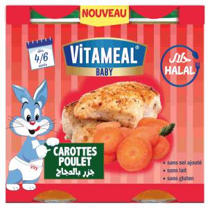 Cavaliers VM POULET-CAROTTES  2*190g - viandes et oeufs une saveur exceptionnelle de nos petits pots mixtes qui encouragera votre bébé à découvrir le bon goût des aliments.--nos matières premières sont sélectionnées avec le plus grand soin pour nourrir votre bébé et l’aider &agra