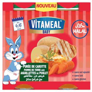 Cavaliers Purée aux Aiguillettes de poulet 2*190g - viandes et oeufs une saveur exceptionnelle de nos petits pots mixtes qui encouragera votre bébé à découvrir le bon goût des aliments.--nos matières premières sont sélectionnées avec le plus grand soin pour nourrir votre bébé et l’aider &agra