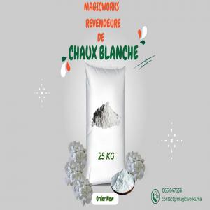 Chaux blanche - chimie additif engrais  chaux blanche ----idéale pour la construction ,  l'agriculture et bien plus,  notre chaux blanche est pure,  efficace et écologique.----pour plus d'informations ou pour passer commande,  contactez nous