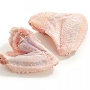 HALAL WHOLE CHICKEN TWO JOINT WING-GRADE A - meat and eggs chicken two joint wing- 35-50gr feather off / washed and cleaned- white skin only (outer yellow skin off) / moisture content less than 3% no bad smell- black spot less than 1%/no bruising/no excessive blood or blood stains/broken bones less than 2%/no bums/no hair/ no chemical bums/drainage 1ï¿½c- 5