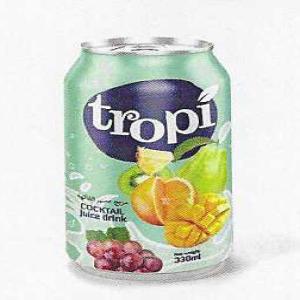 Jus de fruit - boissons non alcolisée vends cannettes 330ml de différents jus de fruit de la marque   tropic . produit origine du viet nam.--20 jus de fruits différents.--possibilité de mixer les parfum dans 1 container.--pack de 24 canettes 330mj--2379 pack par container.--n'hésitez pas à nous contact