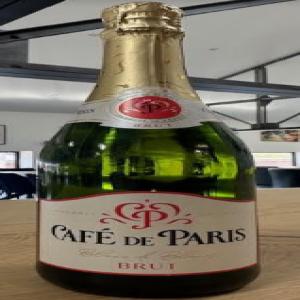 VIN PETILLANT BLANC DE BLANC CAFE PARIS - vins lot de vin mousseux cafe de paris - blanc de blanc--14400 bouteilles disponibles--palettes de 600 bouteilles--prix compétitif